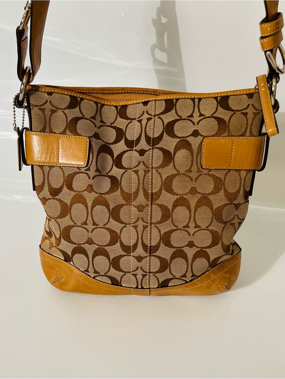 Vintage Coach Signature Jacquard Soho Duffle Bag No H05K- 3574 - Picture 2 of 14